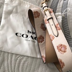 Coach Rose Print Purse Strap
